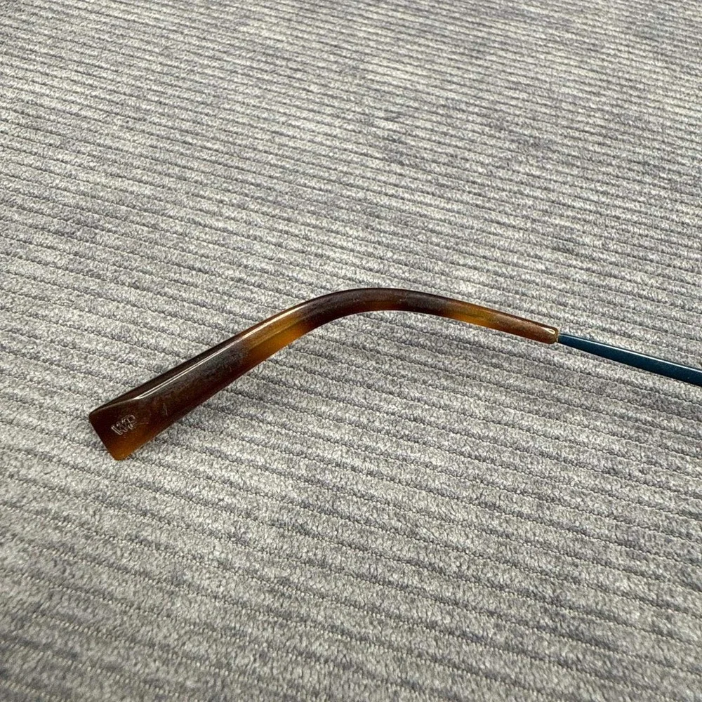 Warby Parker Wallis W 2550 Navy Blue Tortoise Eyeglasses 53-20-145 Semi-Rimless